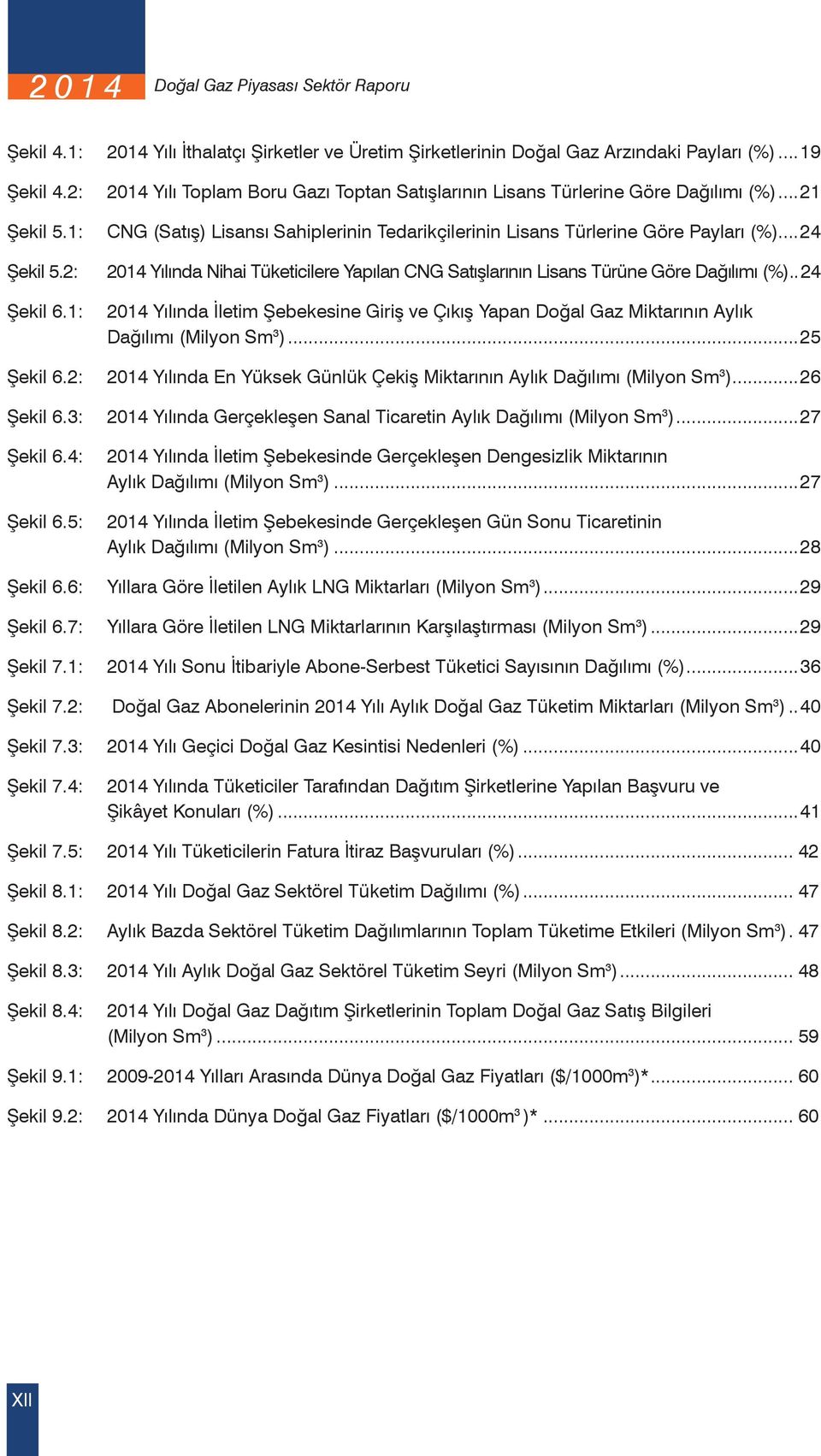 2: 2014 Yılında Nihai Tüketicilere Yapılan CNG Satışlarının Lisans Türüne Göre Dağılımı (%).. 24 Şekil 6.