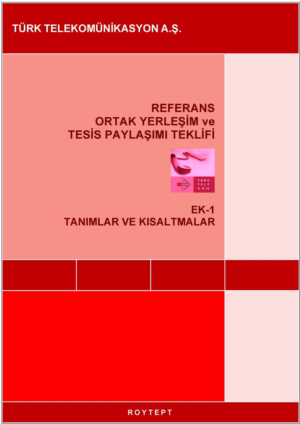 TESİS PAYLAŞIMI TEKLİFİ EK-1