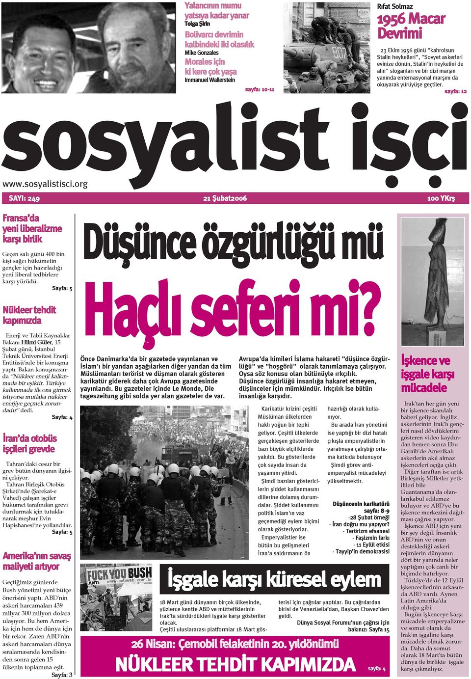 geçtiler. sayfa: 12 sosyalist isci www.sosyalistisci.