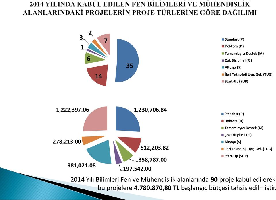 00 Standart (P) Doktora (D) Tamamlayıcı Destek (M) Çok Disiplinli (R ) Altyapı (S) İleri Teknoloji Uyg. Gel.