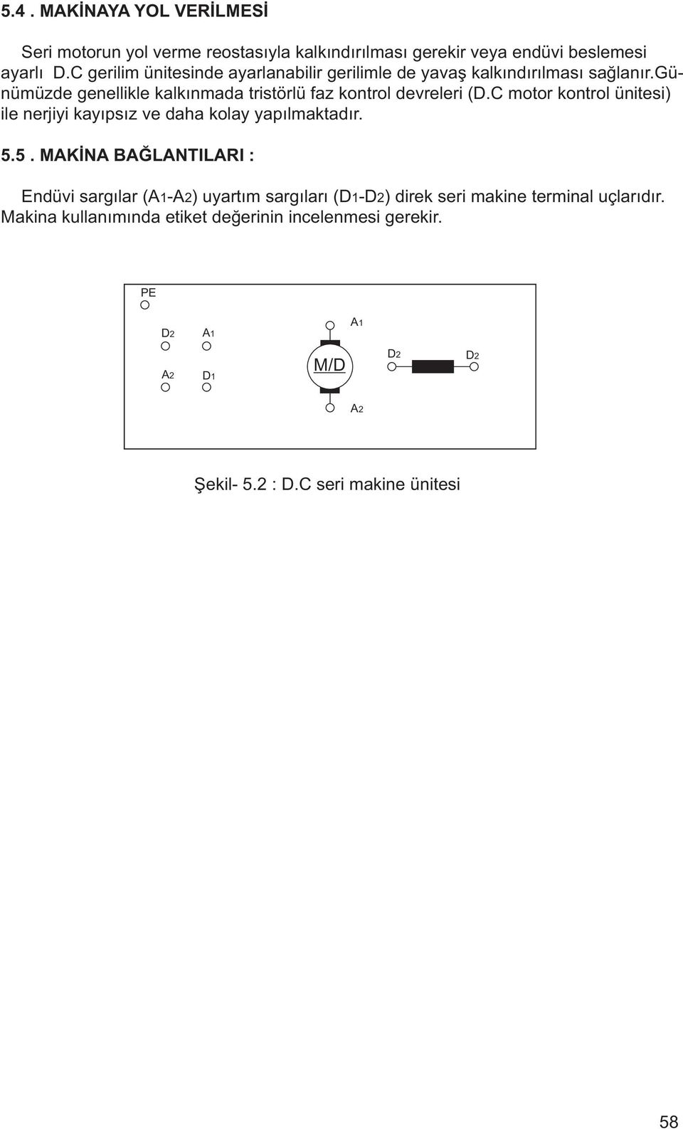 C motor kontrol ünitesi) ile nerjiyi kayýpsýz ve daha kolay yapýlmaktadýr. 5.