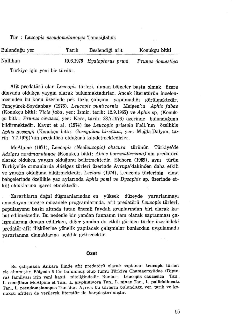 Ancak literatürün incelenmesinden bu konu üzerinde pek fazla çalışma yapılmadığı görülmektedir. Tunçyürek-Soydanbay (1976).