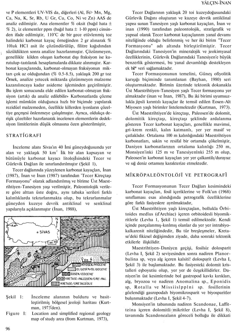 10luk HC1 asit ile çözündürülüp, filitre kağıdından süzüldükten sonra analize hazırlanmıştır.