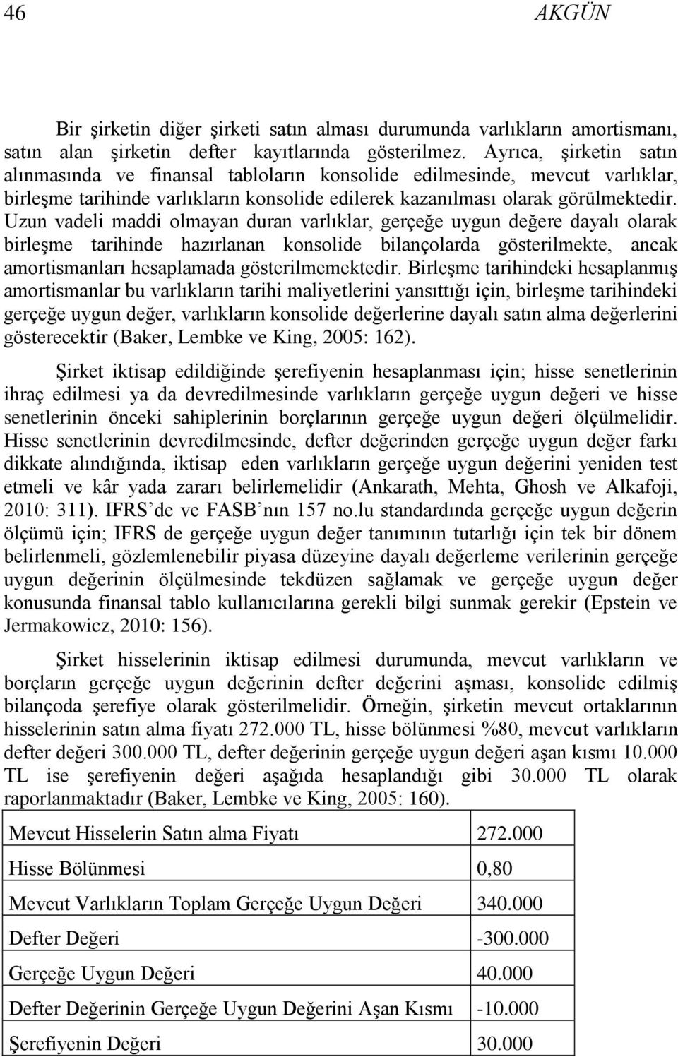 Uzun vadeli maddi olmayan duran varlıklar, gerçeğe uygun değere dayalı olarak birleģme tarihinde hazırlanan konsolide bilançolarda gösterilmekte, ancak amortismanları hesaplamada gösterilmemektedir.