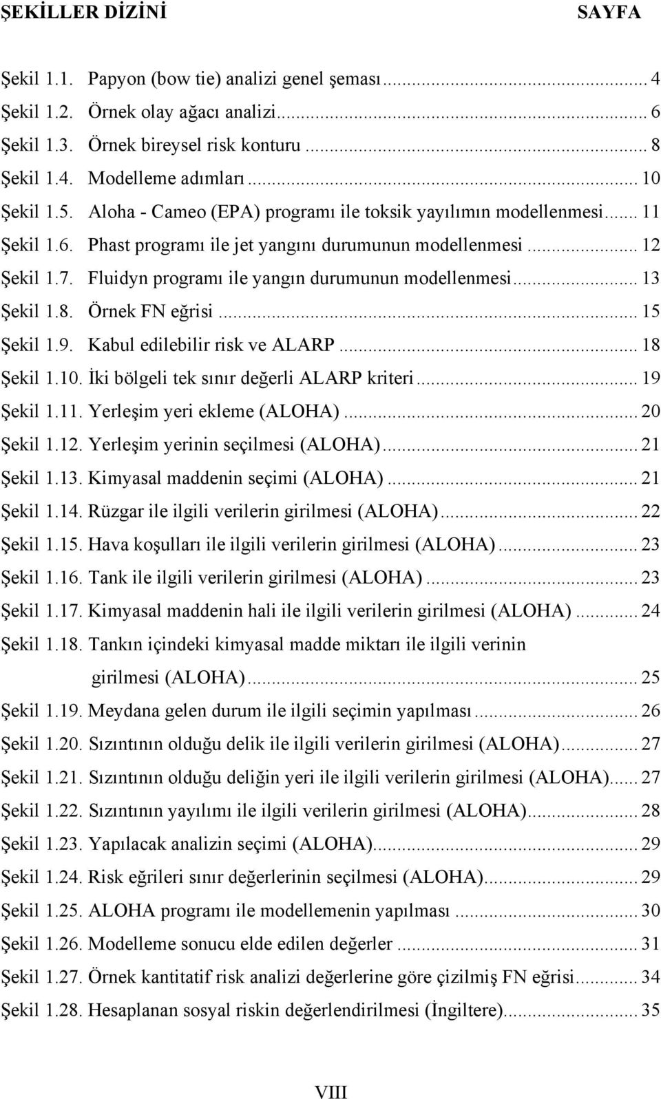 Fluidyn programı ile yangın durumunun modellenmesi... 13 Şekil 1.8. Örnek FN eğrisi... 15 Şekil 1.9. Kabul edilebilir risk ve ALARP... 18 Şekil 1.10. İki bölgeli tek sınır değerli ALARP kriteri.