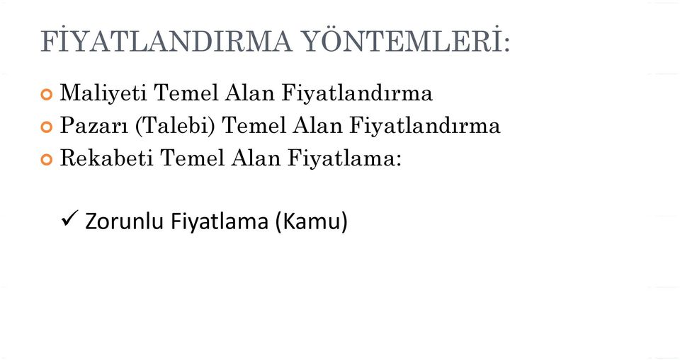 (Talebi) Temel Alan Fiyatlandırma