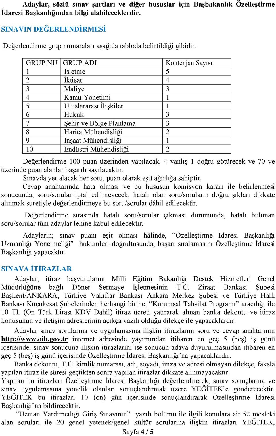 GRUP NU GRUP ADI Kontenjan Sayısı 1 İşletme 5 2 İktisat 4 3 Maliye 3 4 Kamu Yönetimi 1 5 Uluslararası İlişkiler 1 6 Hukuk 3 7 Şehir ve Bölge Planlama 3 8 Harita 2 9 İnşaat 1 10 Endüstri 2