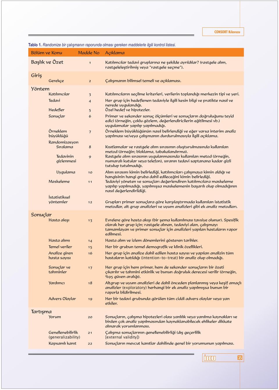 Gerekçe 2 Çalýþmanýn bilimsel temeli ve açýklamasý. Katýlýmcýlar 3 Katýlýmcýlarýn seçilme kriterleri, verilerin toplandýðý merkezin tipi ve yeri.