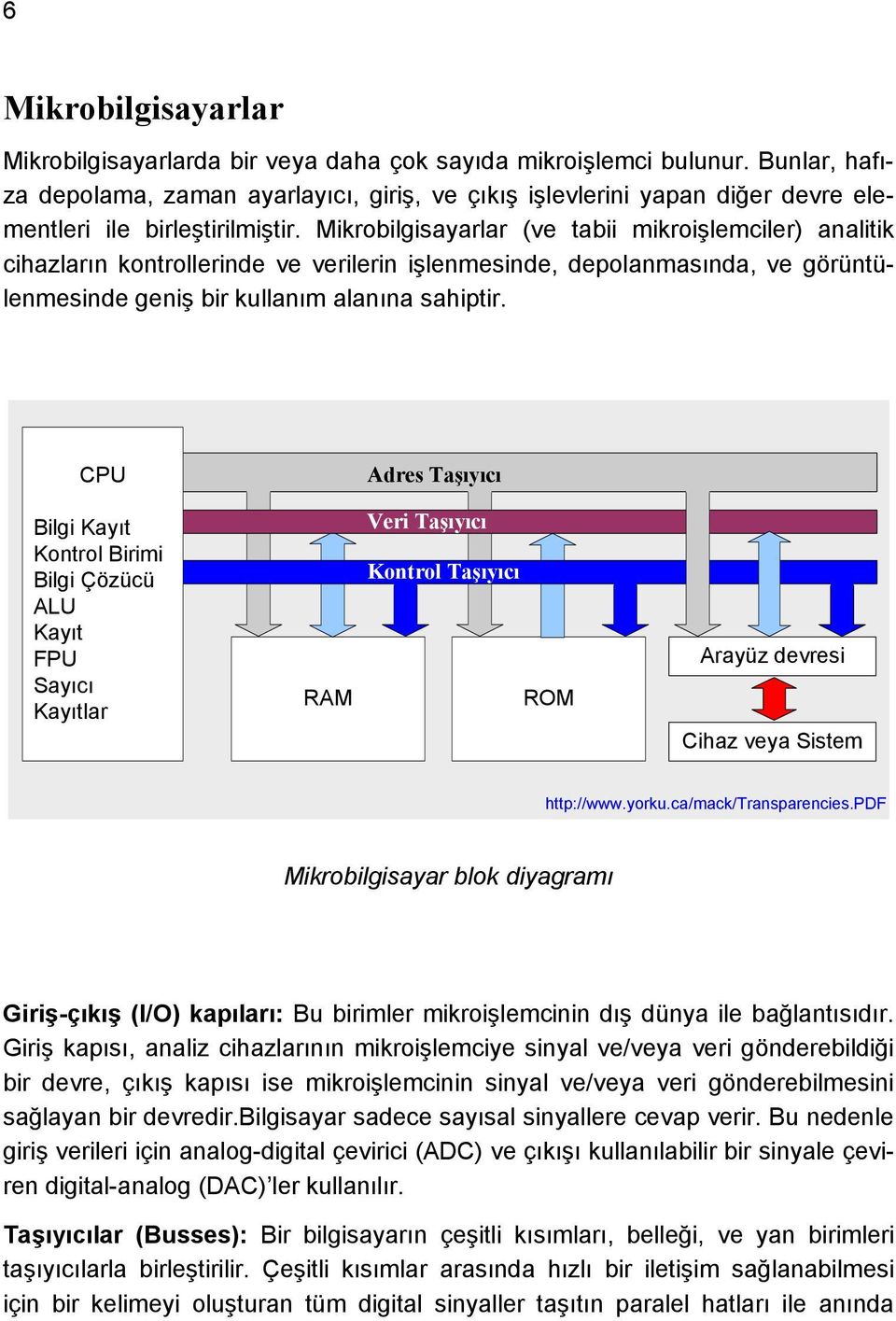 Mikrobilgisayarlar (ve tabii mikroişlemciler) analitik cihazların kontrollerinde ve verilerin işlenmesinde, depolanmasında, ve görüntülenmesinde geniş bir kullanım alanına sahiptir.