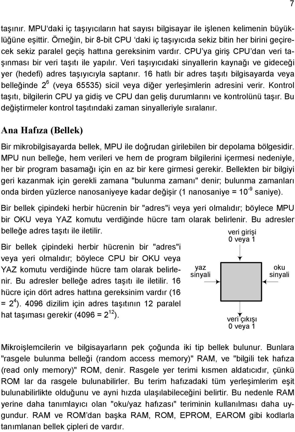 Veri taşıyıcıdaki sinyallerin kaynağı ve gideceği yer (hedefi) adres taşıyıcıyla saptanır.