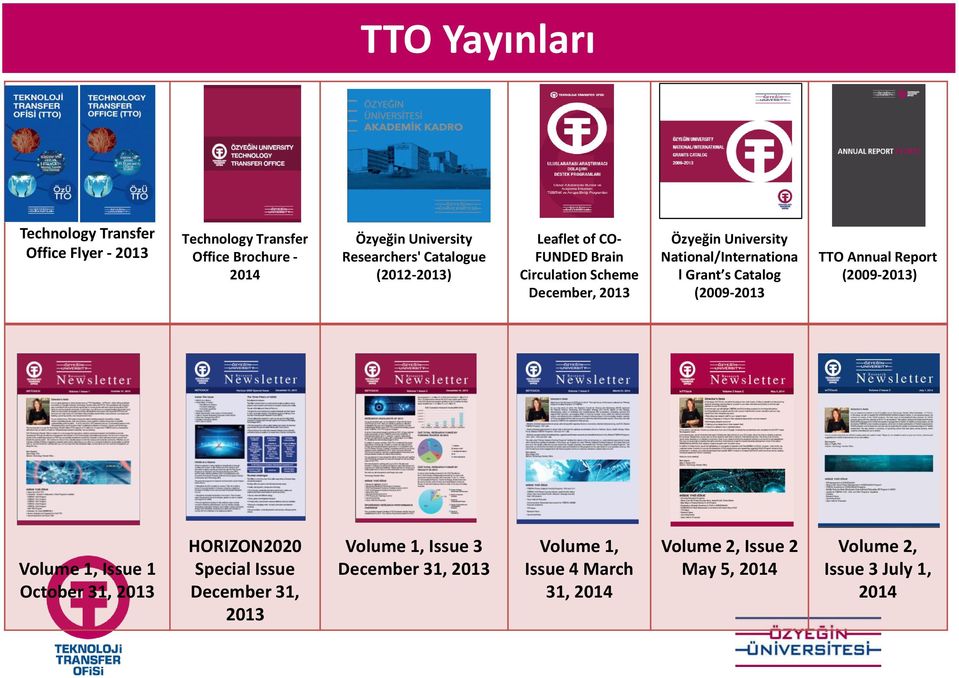 University National/Internationa l Gra t s Catalog (2009-2013 HORIZON2020 Special Issue December 31, 2013 Volume 1, Issue 3