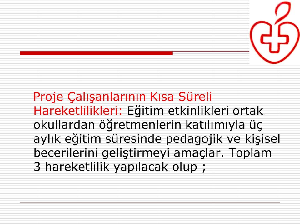 aylık eğitim süresinde pedagojik ve kişisel becerilerini