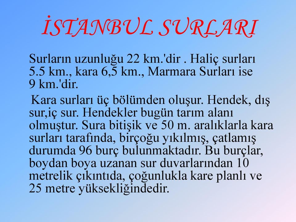 Sura bitişik ve 50 m.