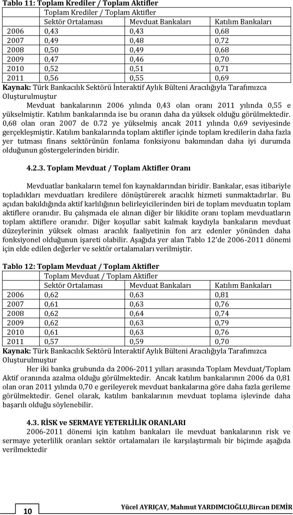 72 ye yükselmiş ancak 2011 yılında 0,69 seviyesinde gerçekleşmiştir.