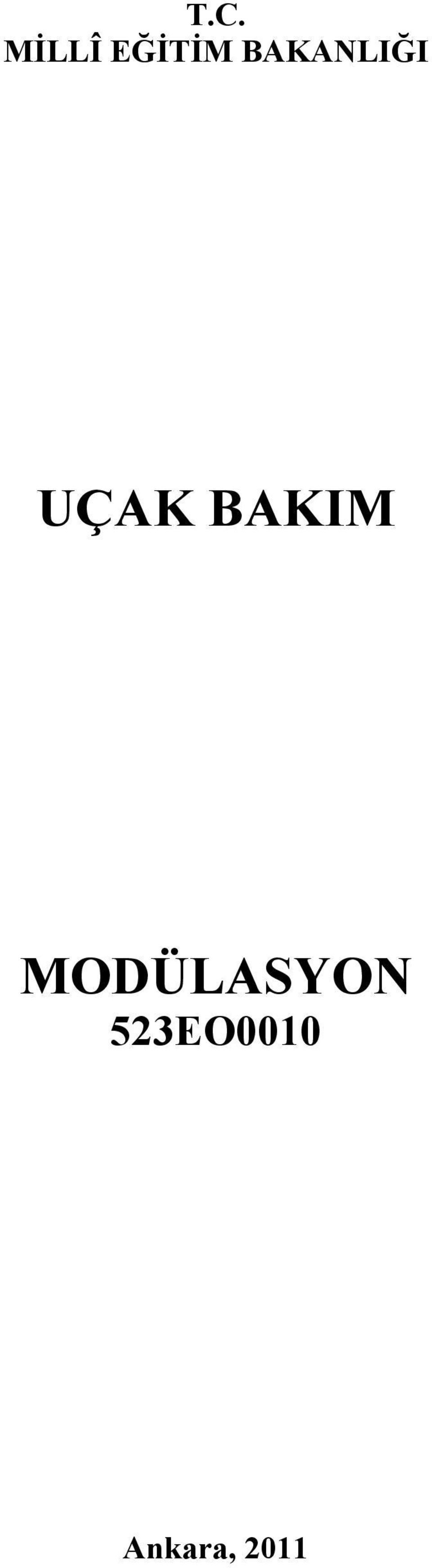 BAKIM MODÜLASYON