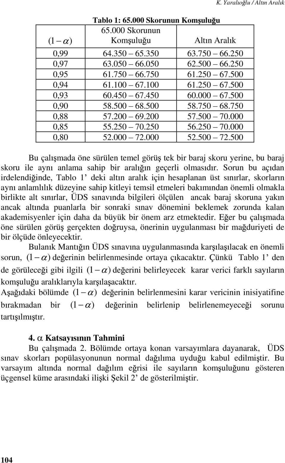 Yrl o lu / lt n rl k Bu çl md öne sürülen temel görü tek bir brj skoru yerine, bu brj skoru ile yn nlm ship bir rl n geçerli olms d r.