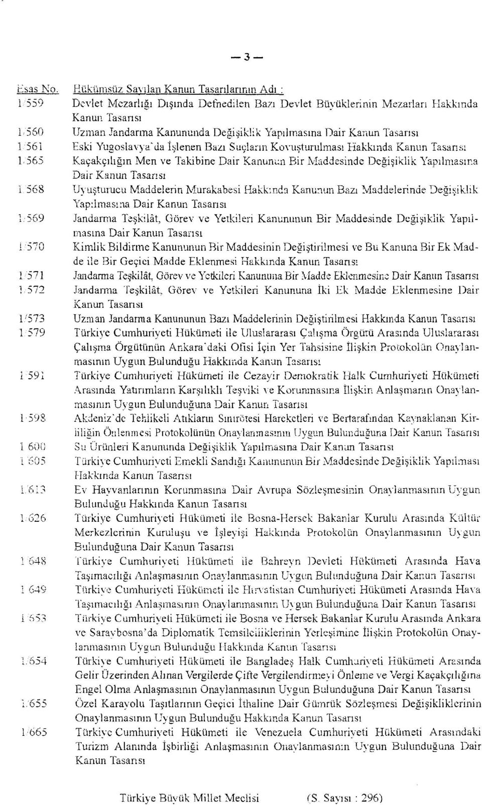 Değişiklik Yapılmasına Dair Jandarma Teşkilât, Görev ve Yetkileri Kanununun Bir Maddesinde Değişiklik Yapılmasına Dair Kimlik Bildirme Kanununun Bir Maddesinin Değiştirilmesi ve Bu Kanuna Bir Ek