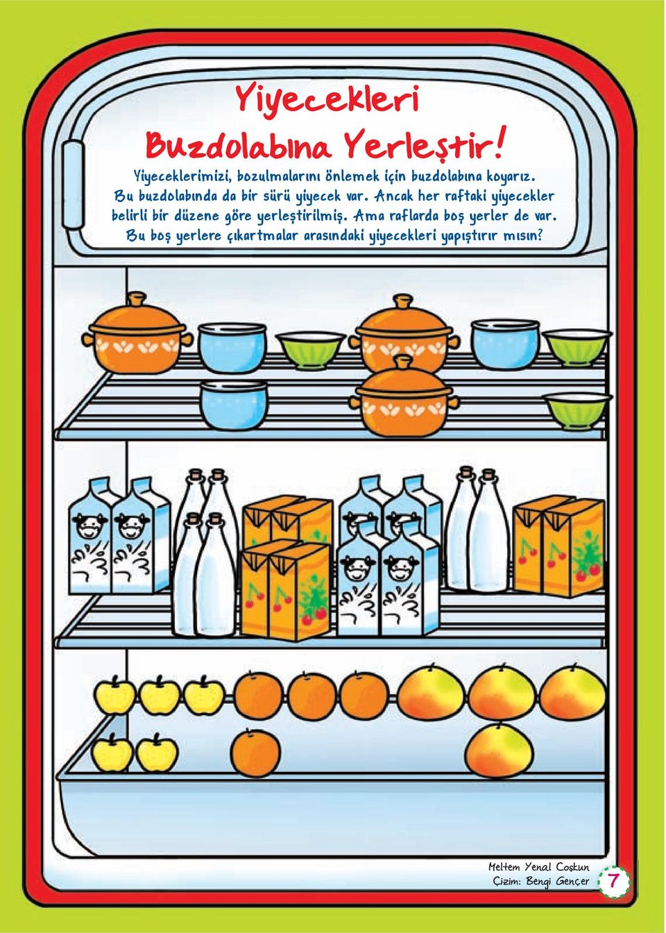 Bu buzdolab nda da bir sürü yiyecek var.