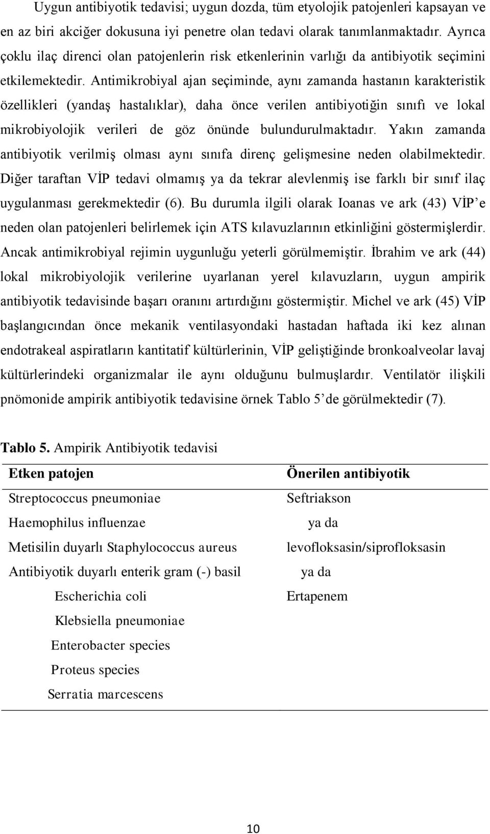 Antimikrobiyal ajan seçiminde, aynı zamanda hastanın karakteristik özellikleri (yandaş hastalıklar), daha önce verilen antibiyotiğin sınıfı ve lokal mikrobiyolojik verileri de göz önünde