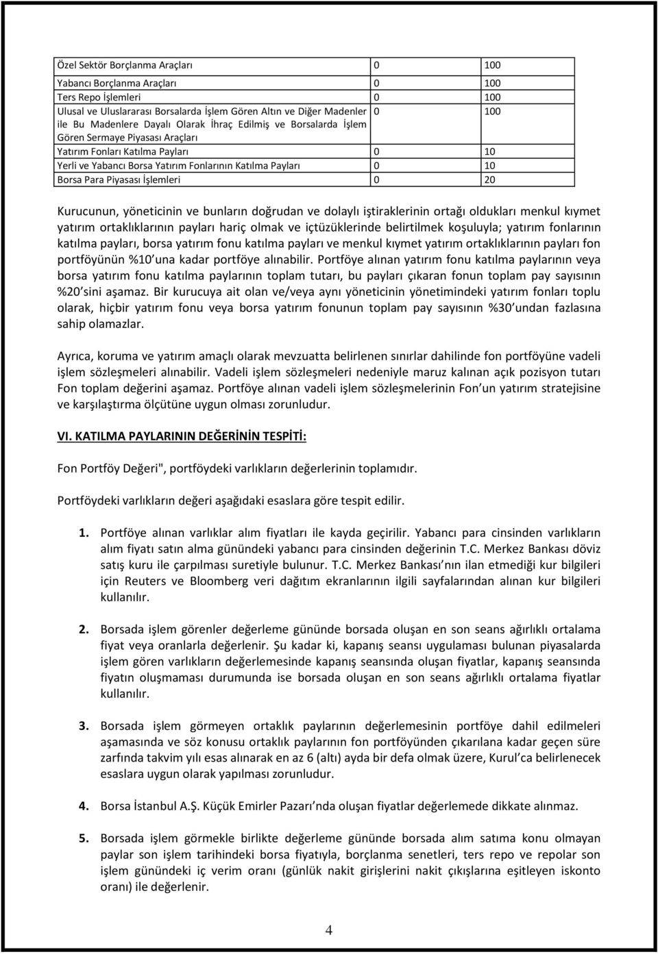 İşlemleri 0 20 Kurucunun, yöneticinin ve bunların doğrudan ve dolaylı iştiraklerinin ortağı oldukları menkul kıymet yatırım ortaklıklarının payları hariç olmak ve içtüzüklerinde belirtilmek