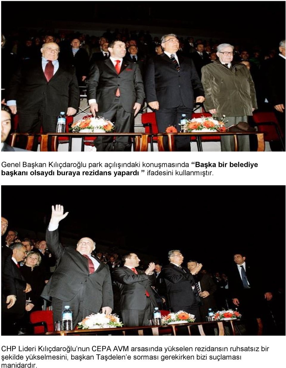 CHP Lideri Kılıçdaroğlu nun CEPA AVM arsasında yükselen rezidansın ruhsatsız