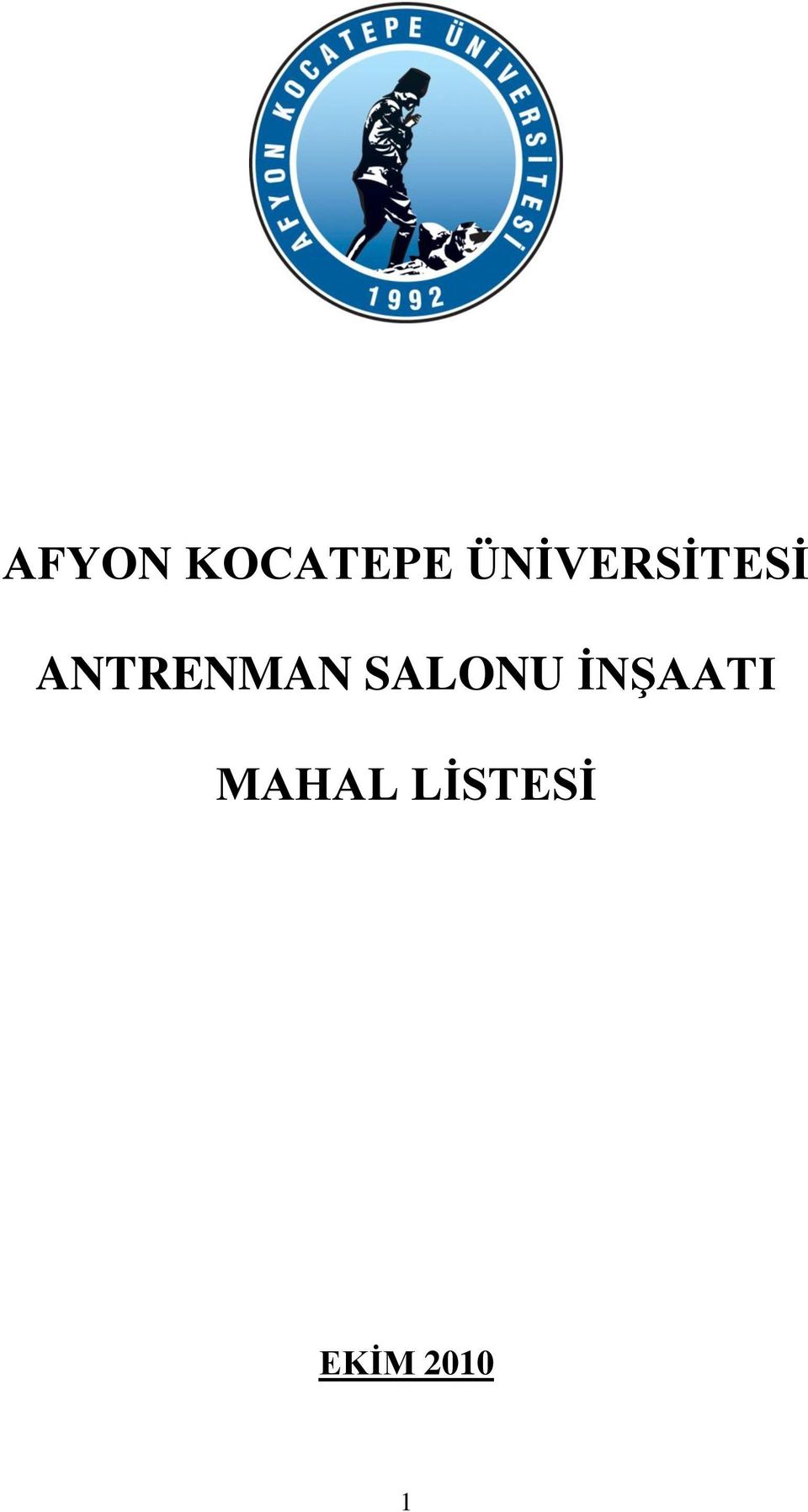 ANTRENMAN SALONU