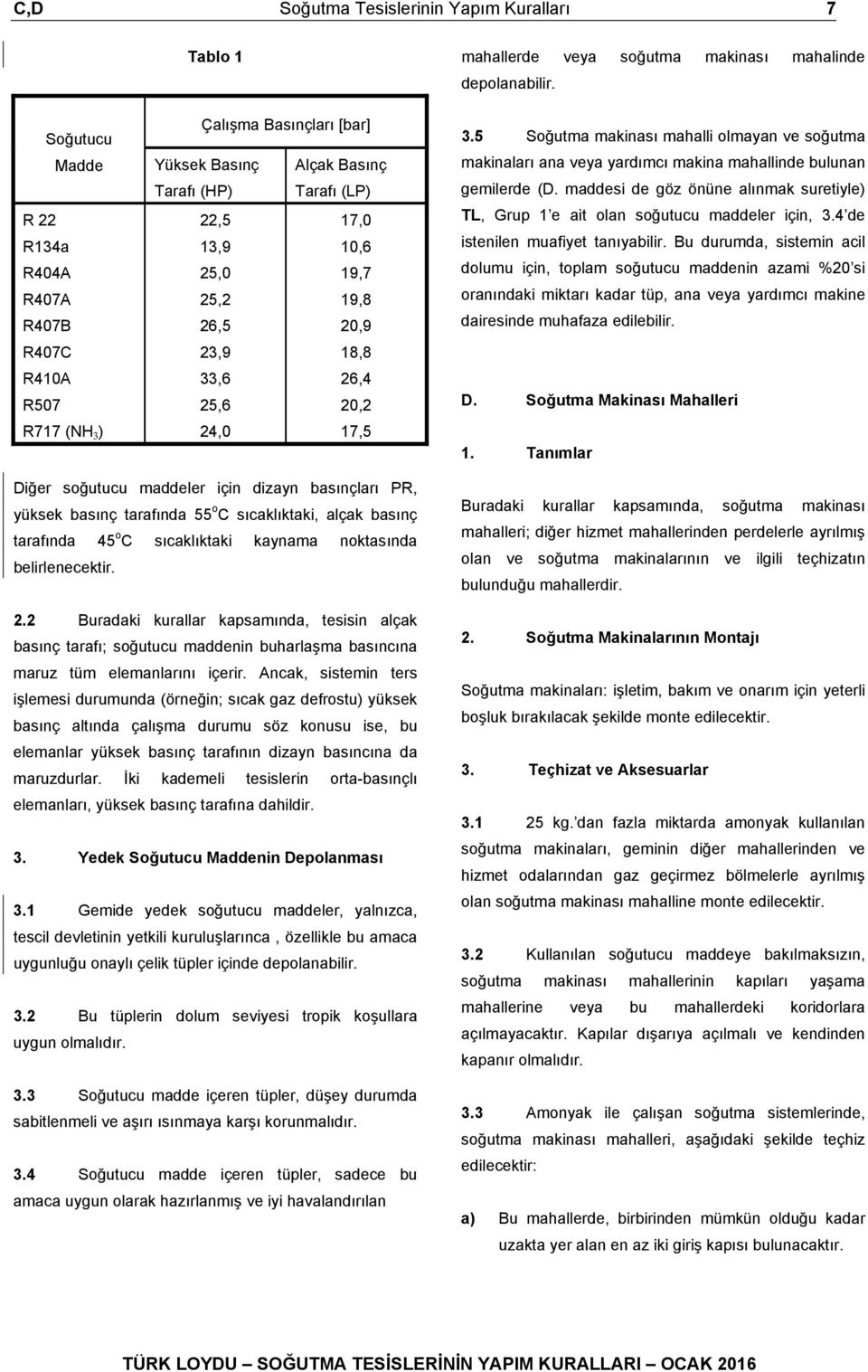 maddesi de göz önüne alınmak suretiyle) TL, Grup 1 e ait olan soğutucu maddeler için, 3.4 de istenilen muafiyet tanıyabilir.