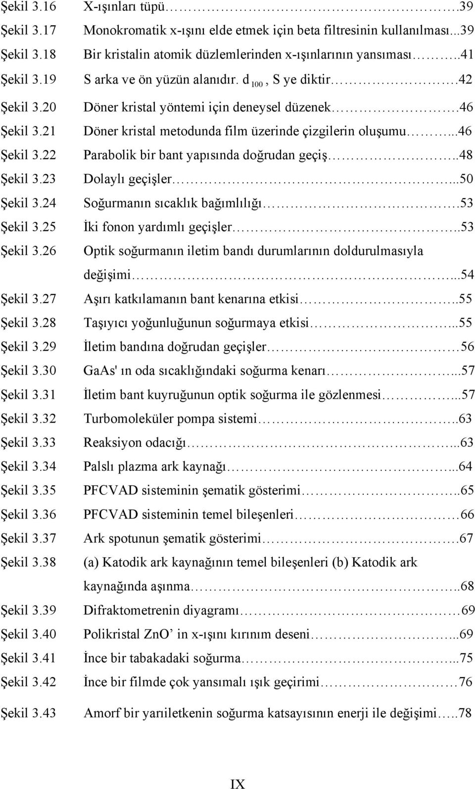 ..39 Bir kristalin atomik düzlemlerinden x-ışınlarının yansıması..41 S arka ve ön yüzün alanıdır. d 100, S ye diktir.42 Döner kristal yöntemi için deneysel düzenek.