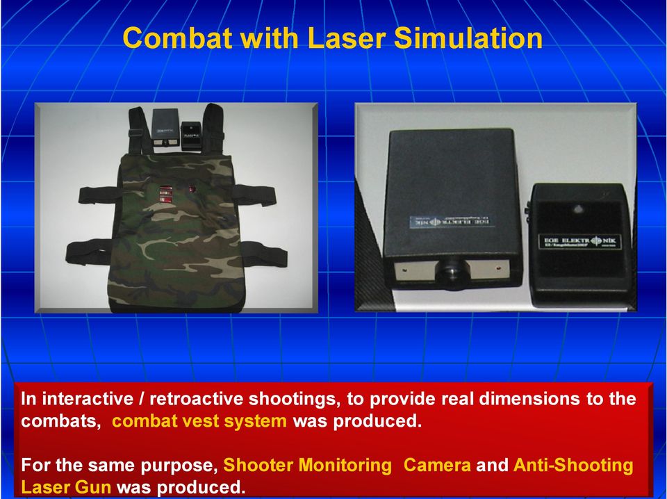 combat vest system wa was s produced produced.