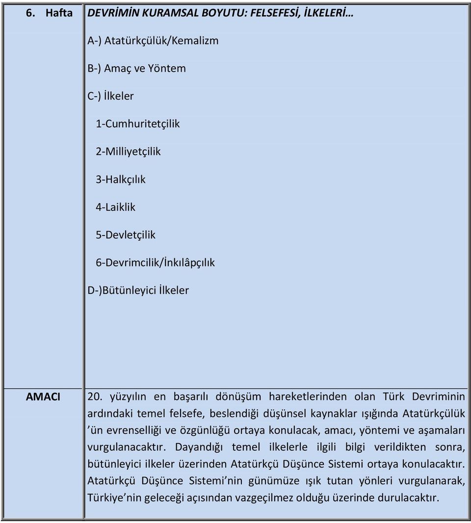 yüzyılın en başarılı dönüşüm hareketlerinden olan Türk Devriminin ardındaki temel felsefe, beslendiği düşünsel kaynaklar ışığında Atatürkçülük ün evrenselliği ve özgünlüğü ortaya