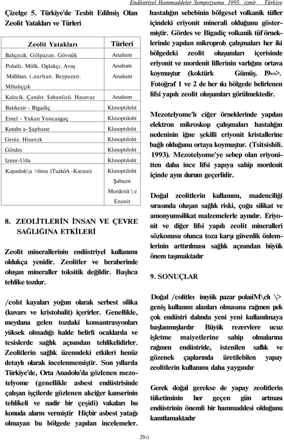 izmir Türkiye hastalığın sebebinin bölgesel volkanik tüfler içindeki eriyonit minerali olduğunu göstermiştir.