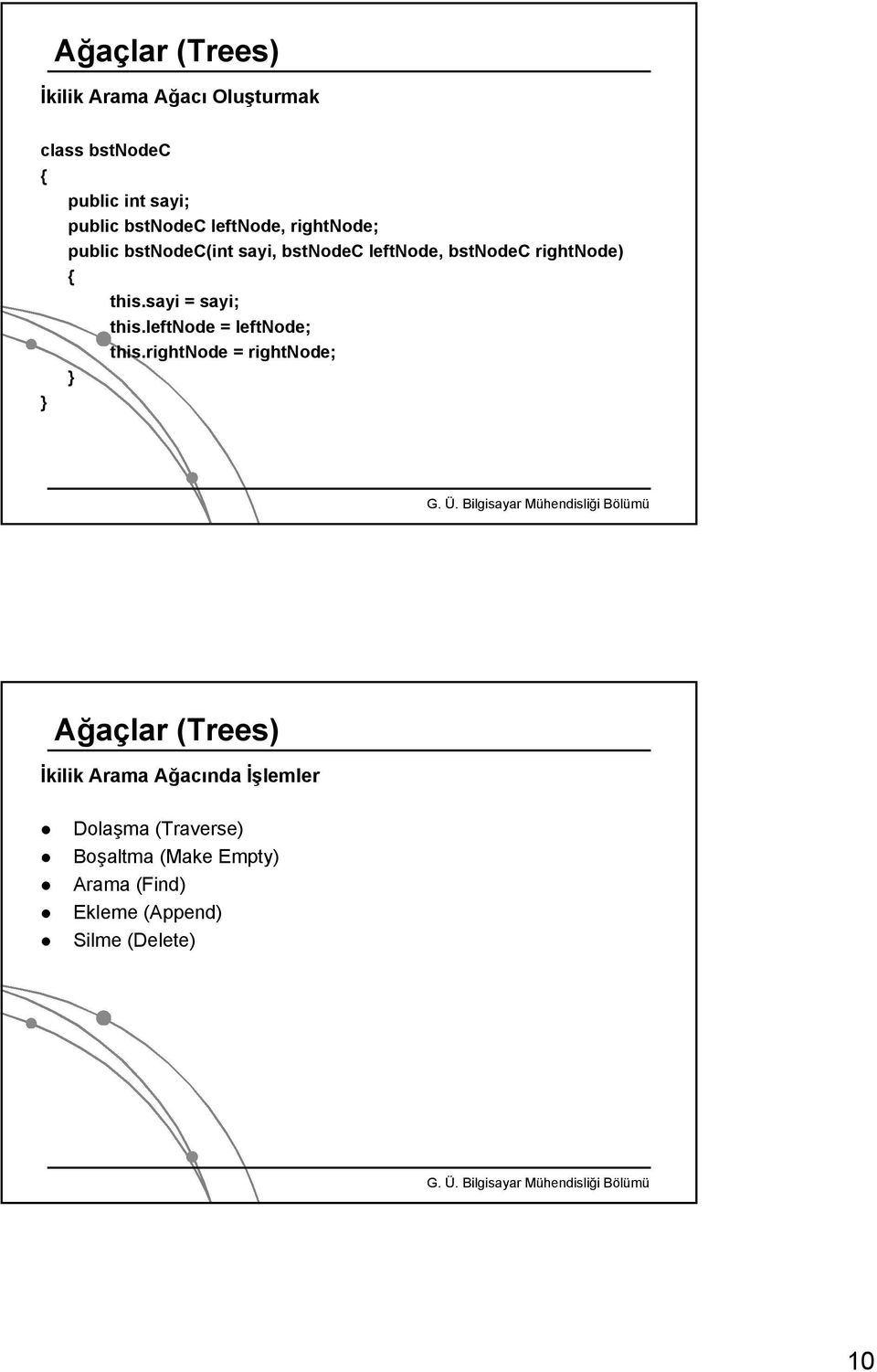 sayi = sayi; this.leftnode = leftnode; this.