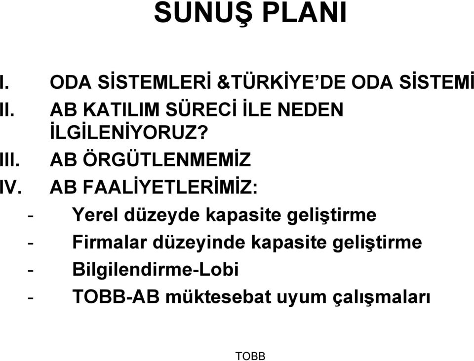 AB FAALİYETLERİMİZ: - Yerel düzeyde kapasite geliştirme - Firmalar