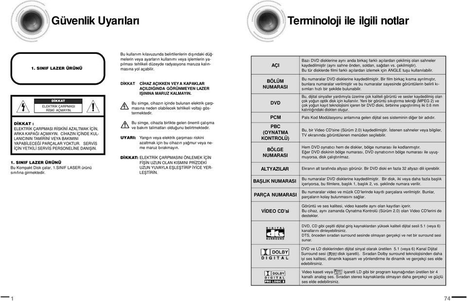 AÇI Baz DVD disklerine ayn anda birkaç farkl aç lardan çekilmifl olan sahneler kaydedilmifltir (ayn sahne önden, soldan, sa dan vs. çekilmifltir).