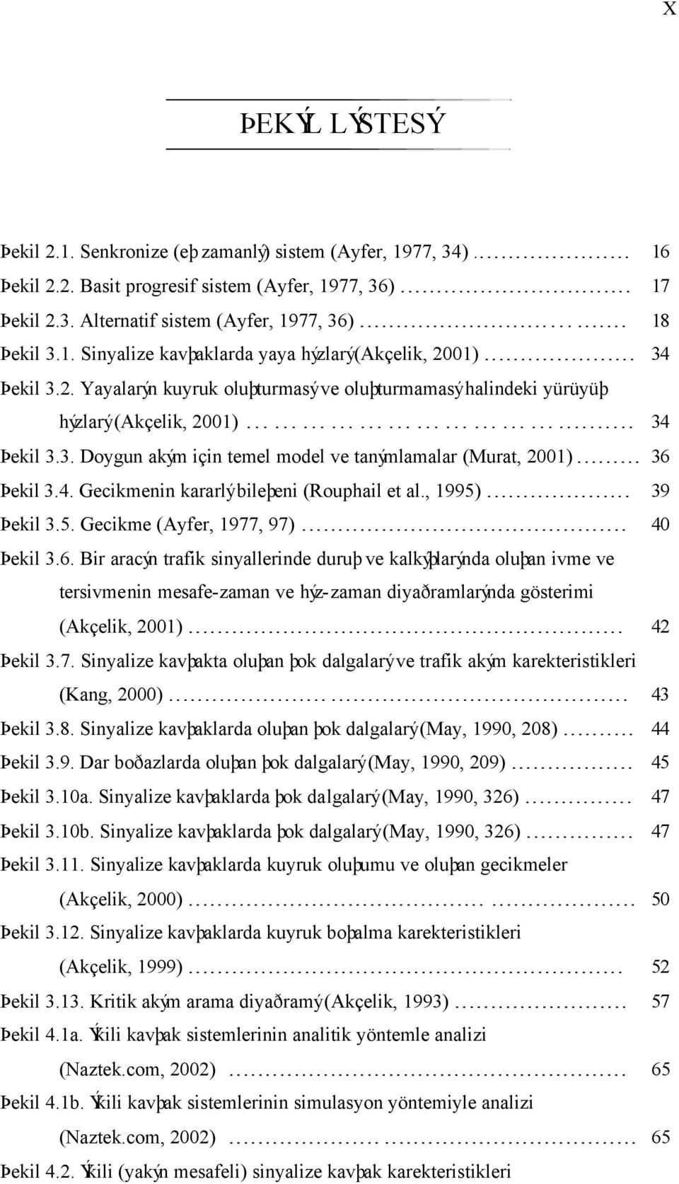 .. 36 Þekil 3.4. Gecikmenin kararlý bileþeni (Rouphail et al., 1995)... 39 Þekil 3.5. Gecikme (Ayfer, 1977, 97)... 40 Þekil 3.6. Bir aracýn trafik sinyallerinde duruþ ve kalkýþlarýnda oluþan ivme ve tersivmenin mesafe-zaman ve hýz-zaman diyaðramlarýnda gösterimi (Akçelik, 2001).