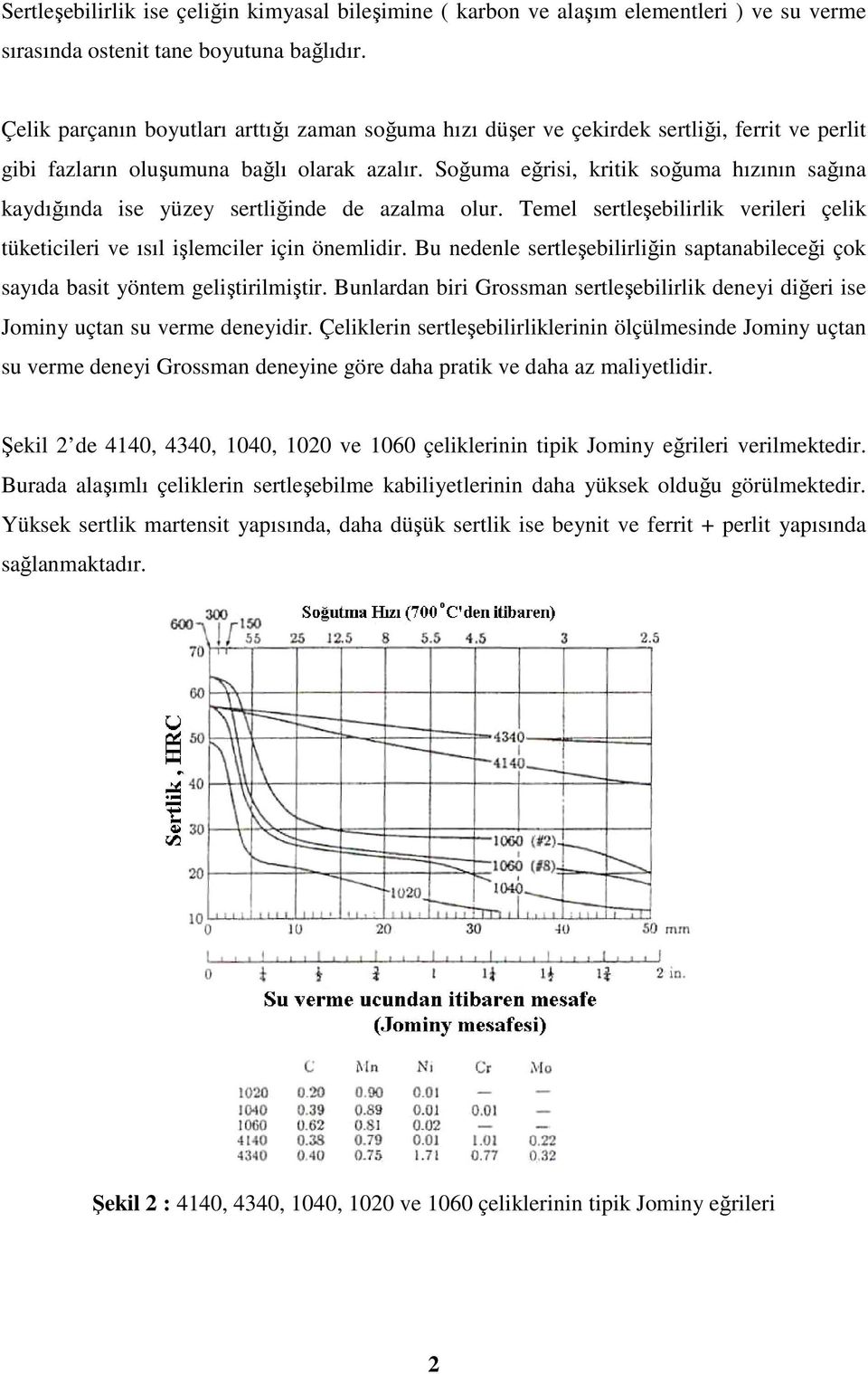 Soğuma eğrisi, kritik soğuma hızının sağına kaydığında ise yüzey sertliğinde de azalma olur. Temel sertleşebilirlik verileri çelik tüketicileri ve ısıl işlemciler için önemlidir.