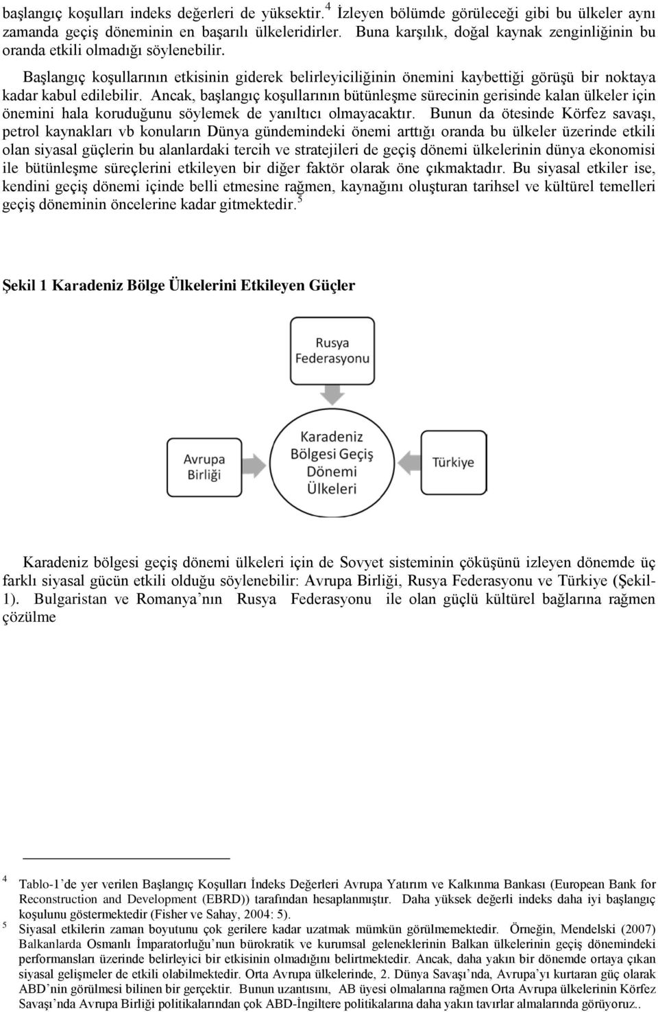 Başlangıç koşullarının etkisinin giderek belirleyiciliğinin önemini kaybettiği görüşü bir noktaya kadar kabul edilebilir.