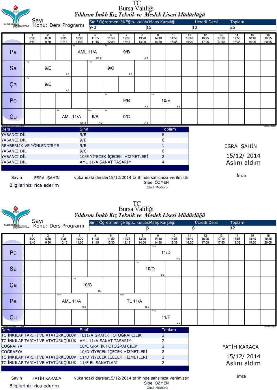 sahsınıza verilmistir yı : 0: 0:0 :00 :0 : :0 :0 : : :0 :00 :0 :0 0 : : :0 İnk /D Coğ 0/D B Coğ 0/C B İnk İnk ML / TL / B B İnk /F Ders planı oluşturuldu:.