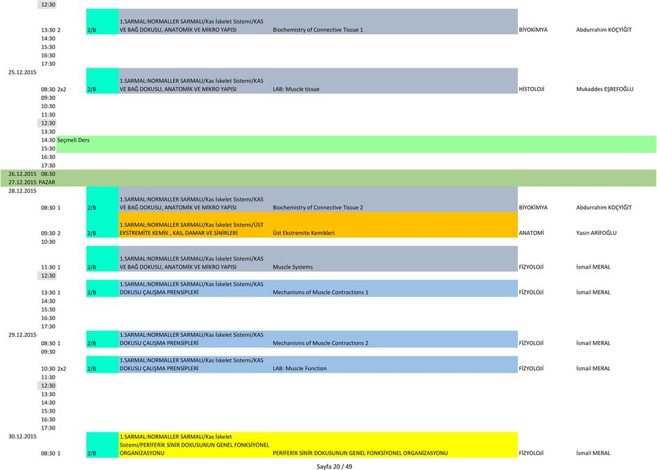 SARMAL:NORMALLER SARMALI/Kas İskelet Sistemi/KAS VE BAĞ DOKUSU, ANATOMİK VE MİKRO YAPISI LAB: Muscle tissue HİSTOLOJİ Mukaddes EŞREFOĞLU 1.