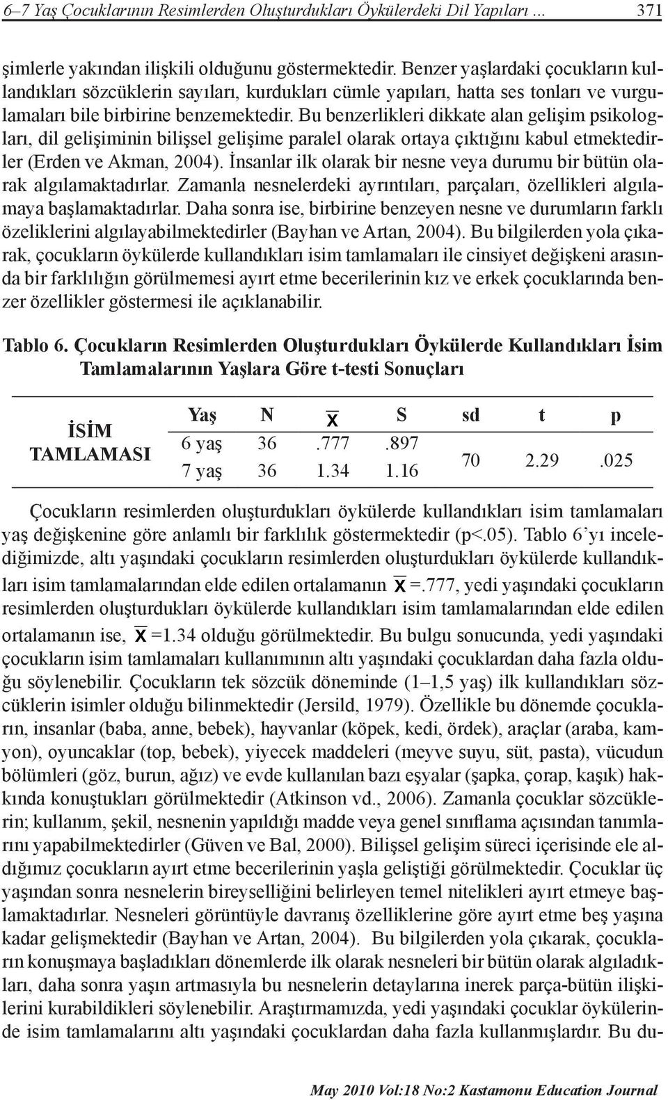 Bu benzerlikleri dikkate alan gelişim psikologları, dil gelişiminin bilişsel gelişime paralel olarak ortaya çıktığını kabul etmektedirler (Erden ve Akman, 2004).