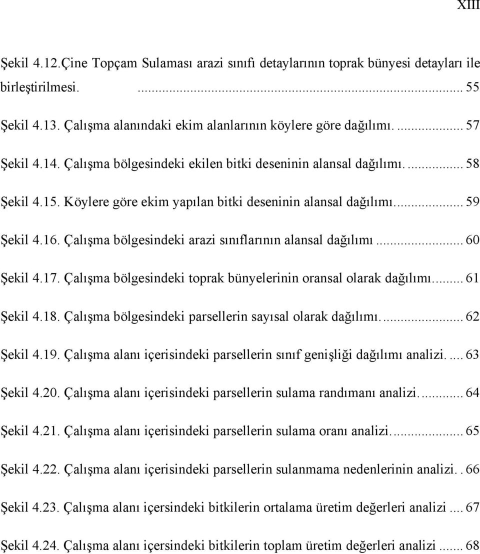 Çalışma bölgesindeki arazi sınıflarının alansal dağılımı... 60 Şekil 4.17. Çalışma bölgesindeki toprak bünyelerinin oransal olarak dağılımı... 61 Şekil 4.18.