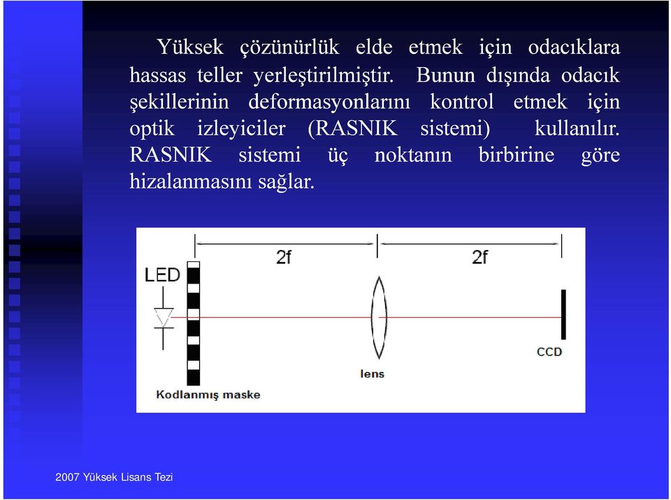 Bunun dışında odacık şekillerinin deformasyonlarını kontrol etmek için