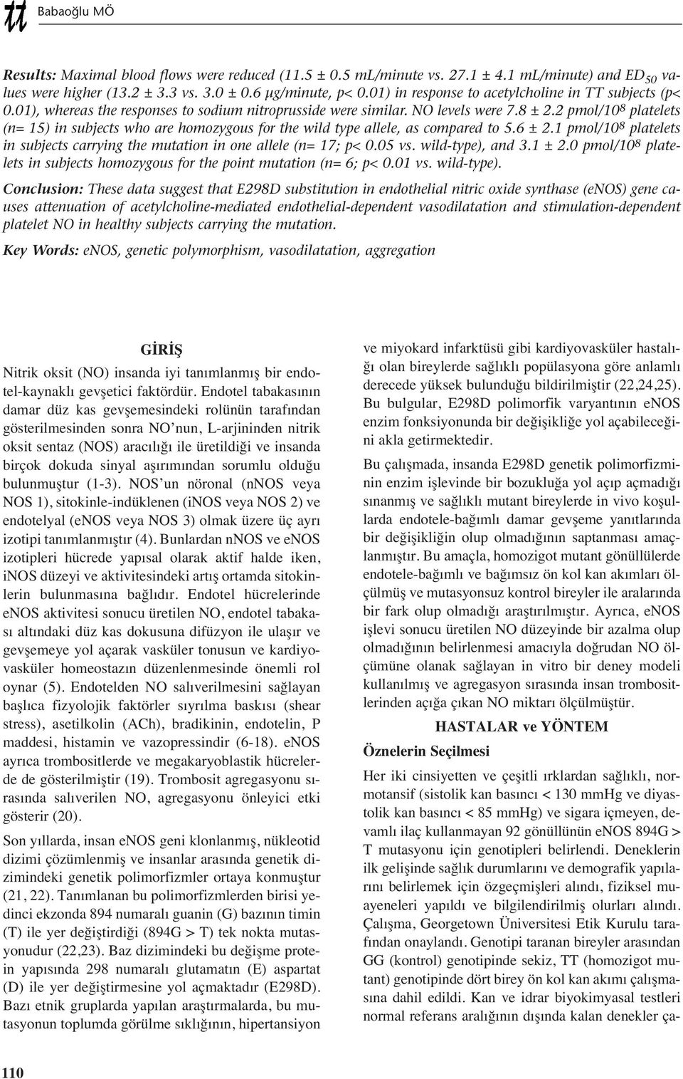 2 pmol/10 8 platelets (n= 15) in subjects who are homozygous for the wild type allele, as compared to 5.6 ± 2.1 pmol/10 8 platelets in subjects carrying the mutation in one allele (n= 17; p< 0.05 vs.