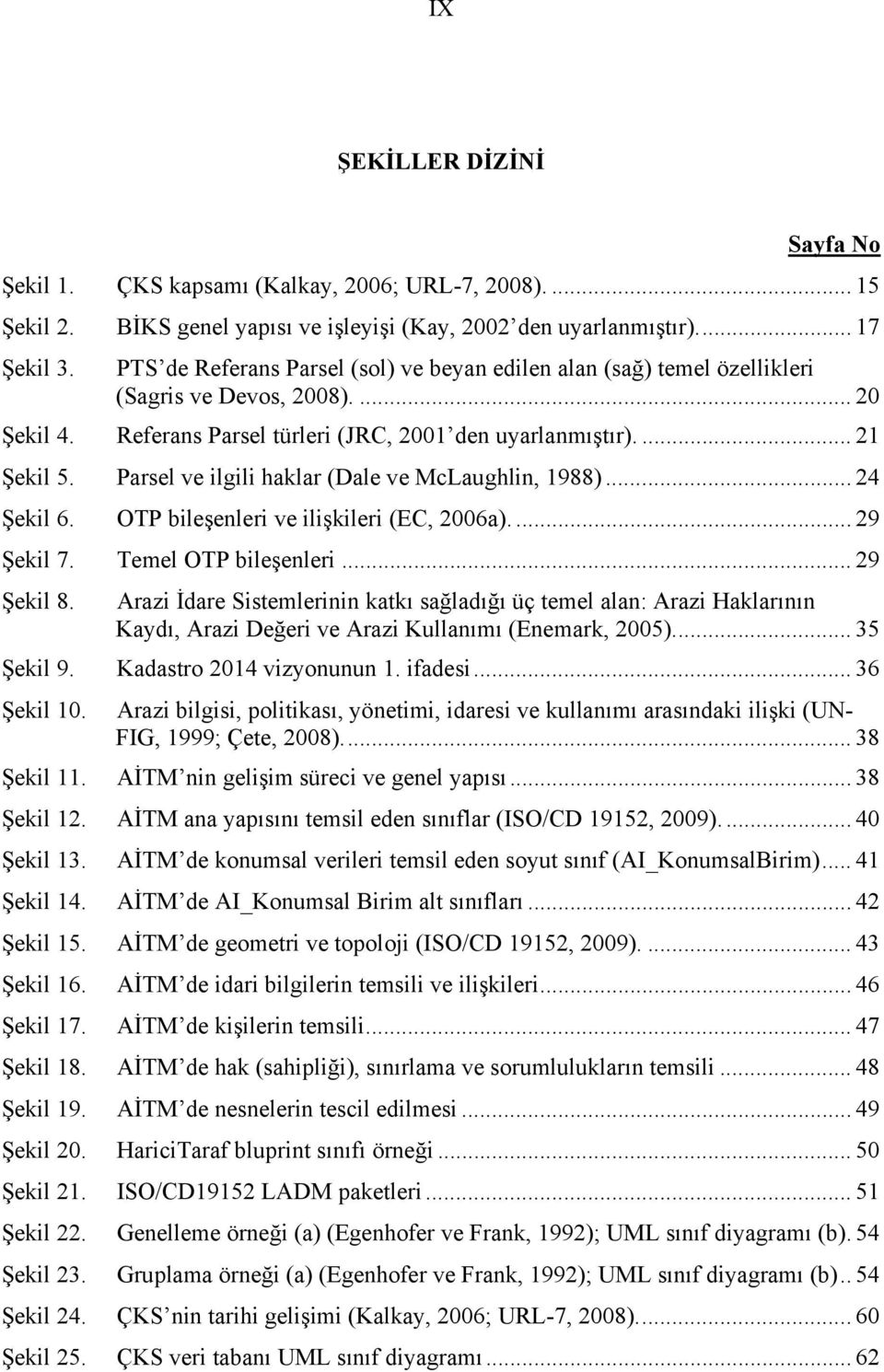 Parsel ve ilgili haklar (Dale ve McLaughlin, 1988)... 24 Şekil 6. OTP bileşenleri ve ilişkileri (EC, 2006a).... 29 Şekil 7. Temel OTP bileşenleri... 29 Şekil 8.