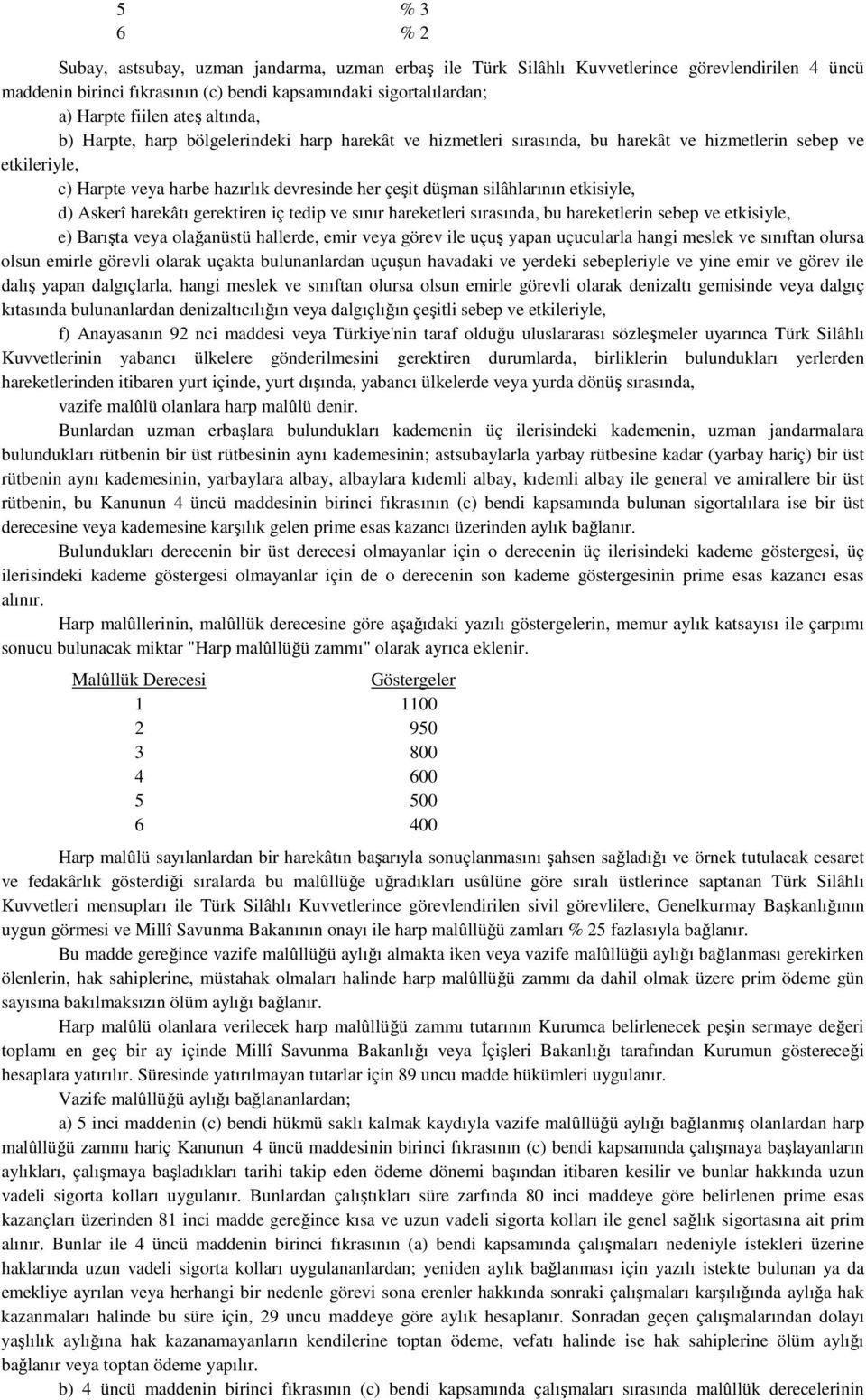 silâhlarının etkisiyle, d) Askerî harekâtı gerektiren iç tedip ve sınır hareketleri sırasında, bu hareketlerin sebep ve etkisiyle, e) Barışta veya olağanüstü hallerde, emir veya görev ile uçuş yapan