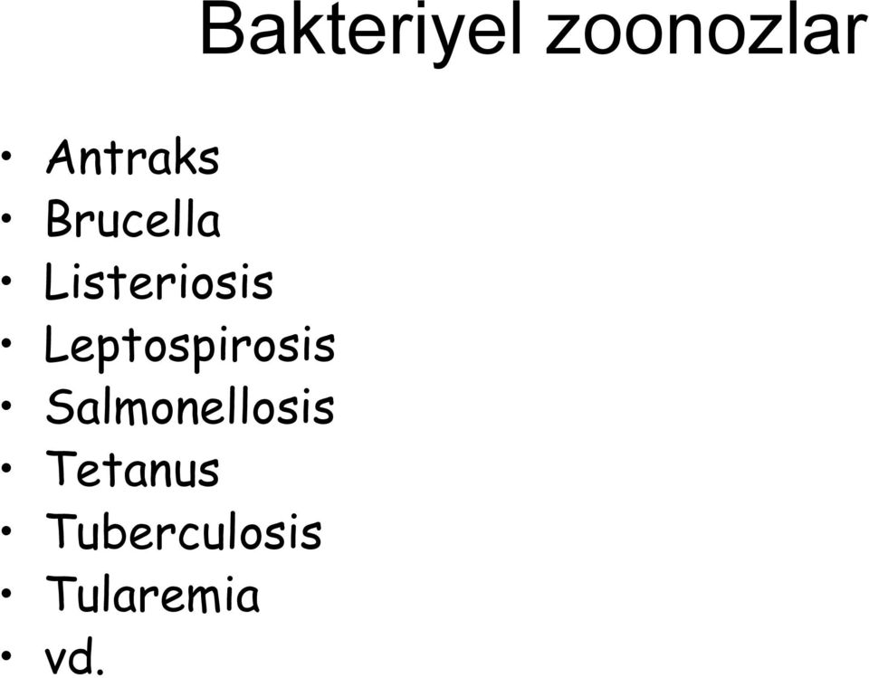 Salmonellosis Tetanus