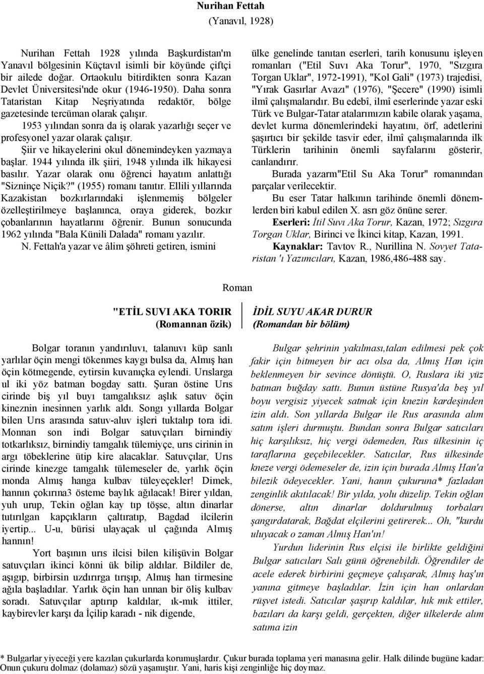 1953 yılından sonra da iş olarak yazarlığı seçer ve profesyonel yazar olarak çalışır. Şiir ve hikayelerini okul dönemindeyken yazmaya başlar. 1944 yılında ilk şiiri, 1948 yılında ilk hikayesi basılır.