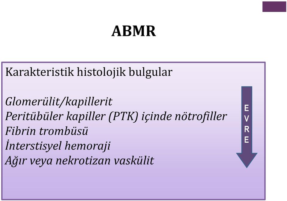 (PTK) içinde nötrofiller Fibrin trombüsü