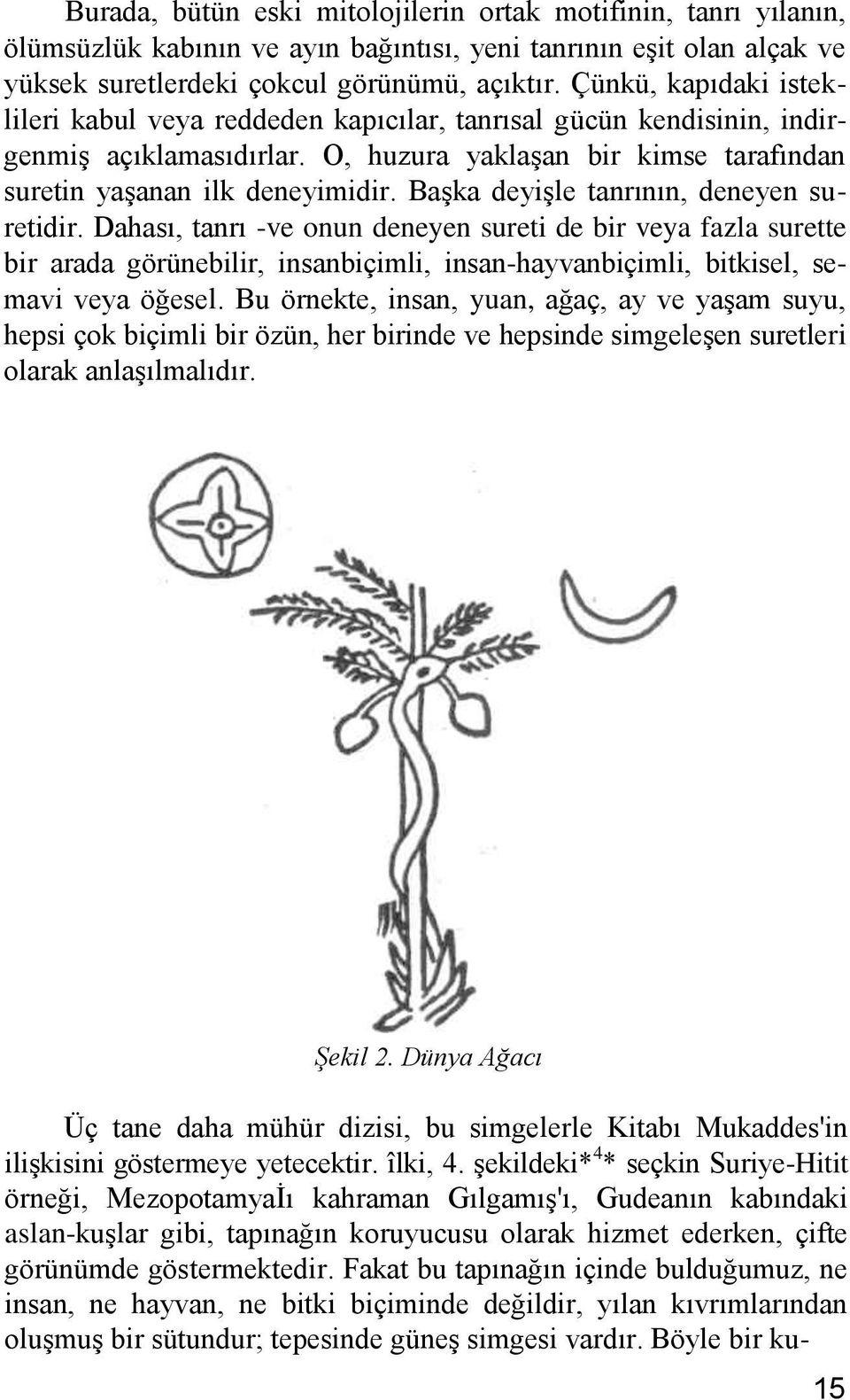 BaĢka deyiģle tanrının, deneyen suretidir. Dahası, tanrı -ve onun deneyen sureti de bir veya fazla surette bir arada görünebilir, insanbiçimli, insan-hayvanbiçimli, bitkisel, semavi veya öğesel.