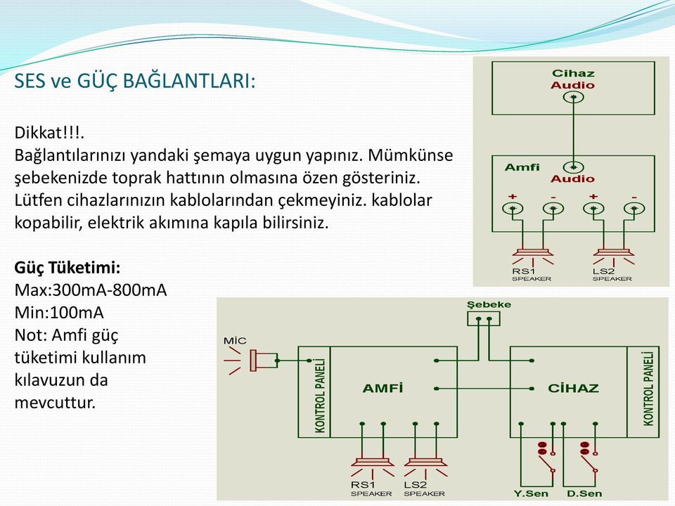 Lütfen cihazlarınızın kablolarından çekmeyiniz.